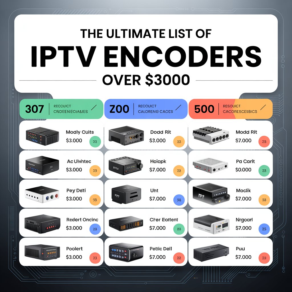IPTV Encoder Over $3000 — Guide to Professional, High-End Encoders