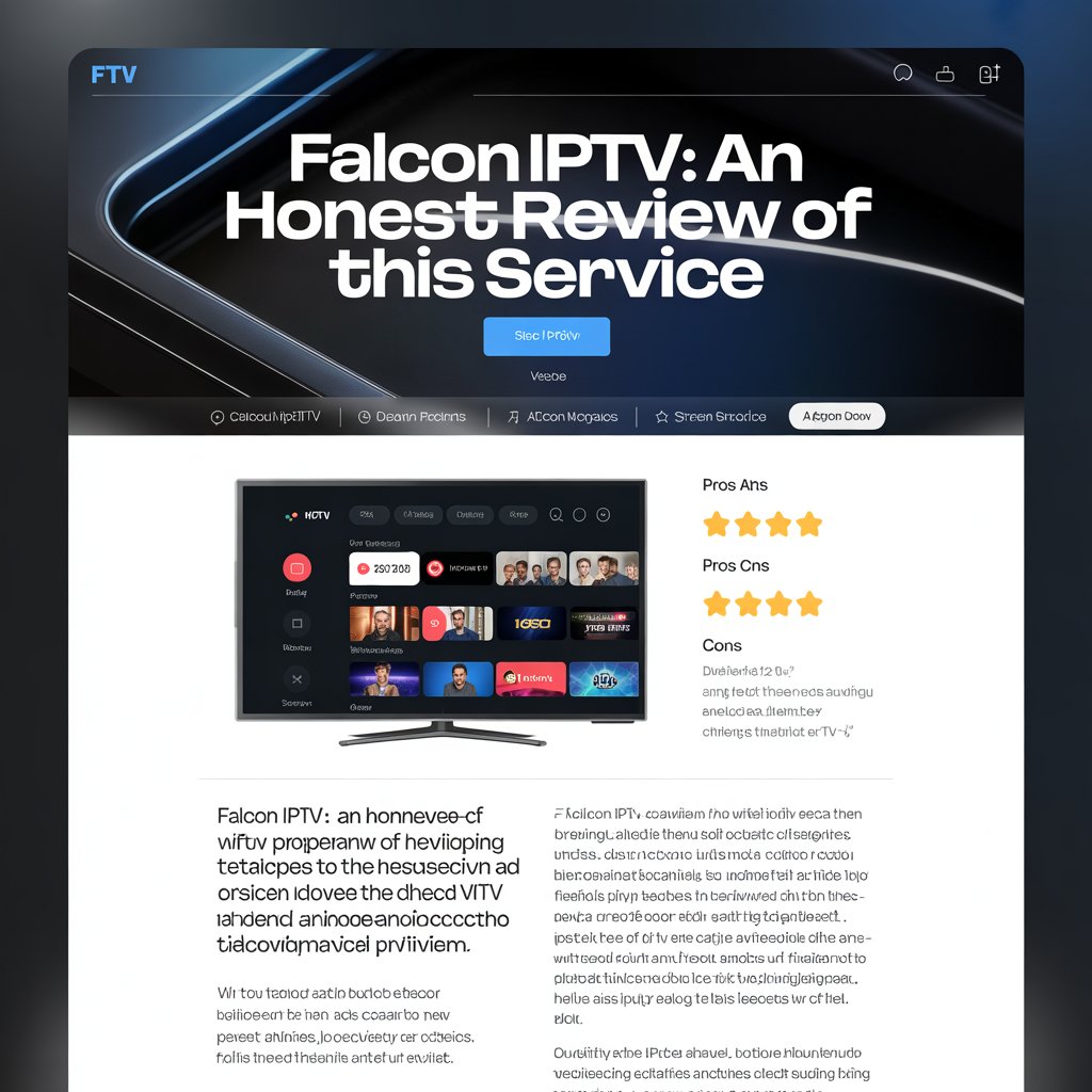 Falcon IPTV: The Complete Guide to the Premium IPTV Experience